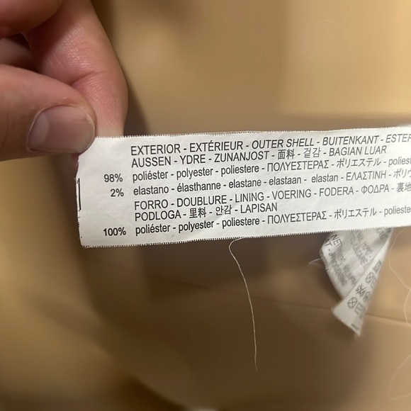 ZARA Trafaluc Outerwear Pearl Pink Jacket Medium - Picture 7 of 10